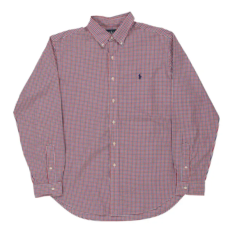 Ralph Lauren Checked Shirt - XL Red Cotton