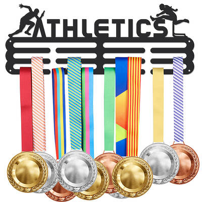 SUPERDANT Medal Hanger Display Sports Race Medals Holder Rack Wall Mount Iron Ribbon Hook