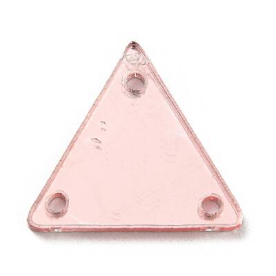 Triangle Acrylic Mirror Sew on Rhinestones