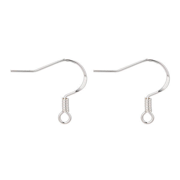 925 Sterling Silver Flat Coil Earwire