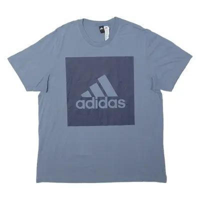 ADIDAS Mens T-Shirt Blue XL