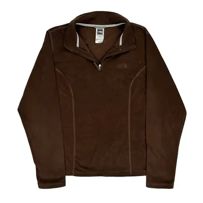 The North Face Fleece - Large Brown Polyester