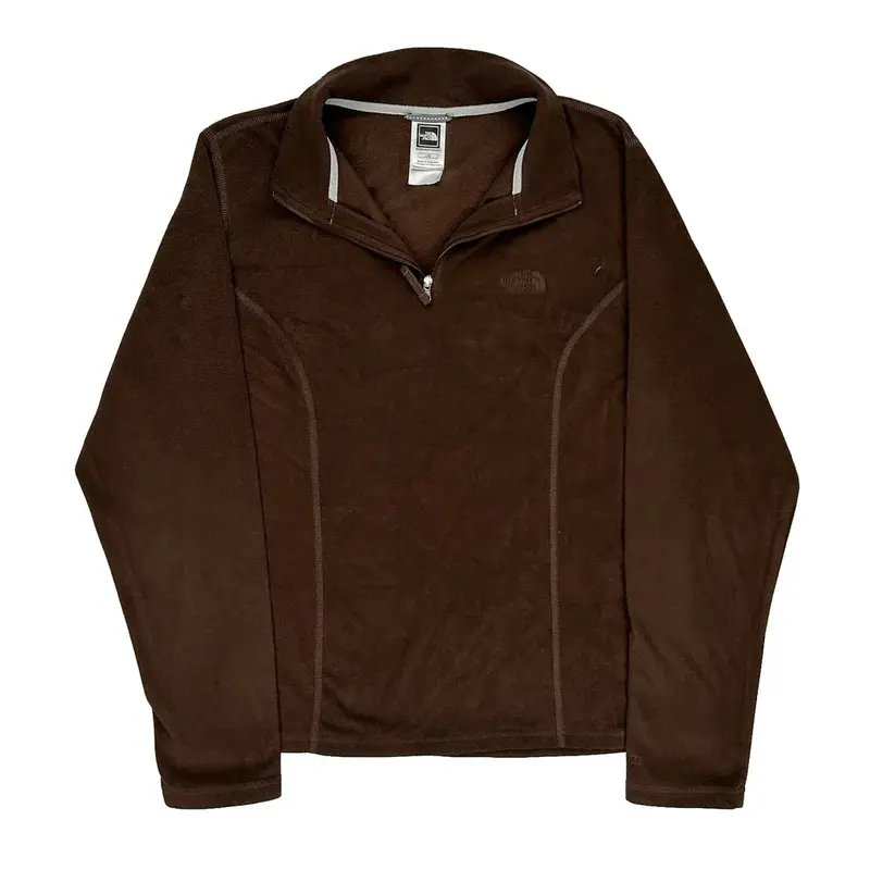The North Face Fleece - Large Brown Polyester