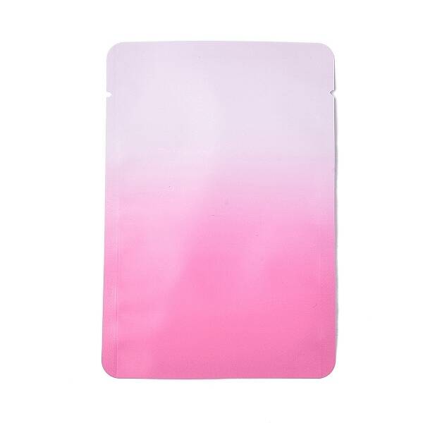 Two Tone Rectangle Plastic Zip Lock Gift Bags