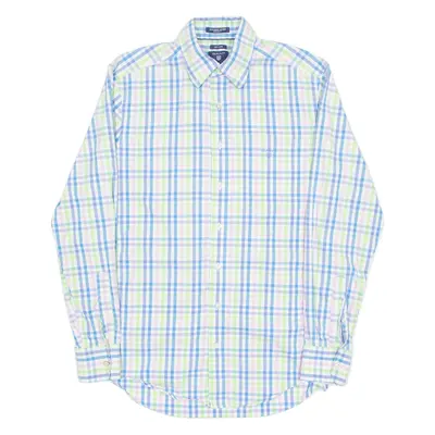 GANT Regular Fit Mens Shirt Blue Check Long Sleeve M
