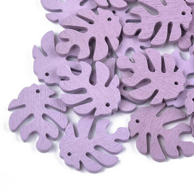Painted Poplar Wood Pendants