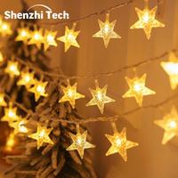 LED Star String Light, Battery Powered 9.8ft 20 Lamps Twinkle Light, Decorative Light for Bedroom, Party, Wedding, Christmas ...