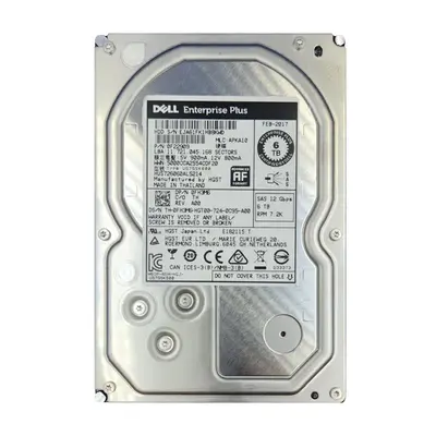 FH3M6 Dell 6TB 12Gb/s SAS 7200 3.5-Inch Hard Drive