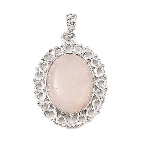 Natural Rose Quartz Pendants
