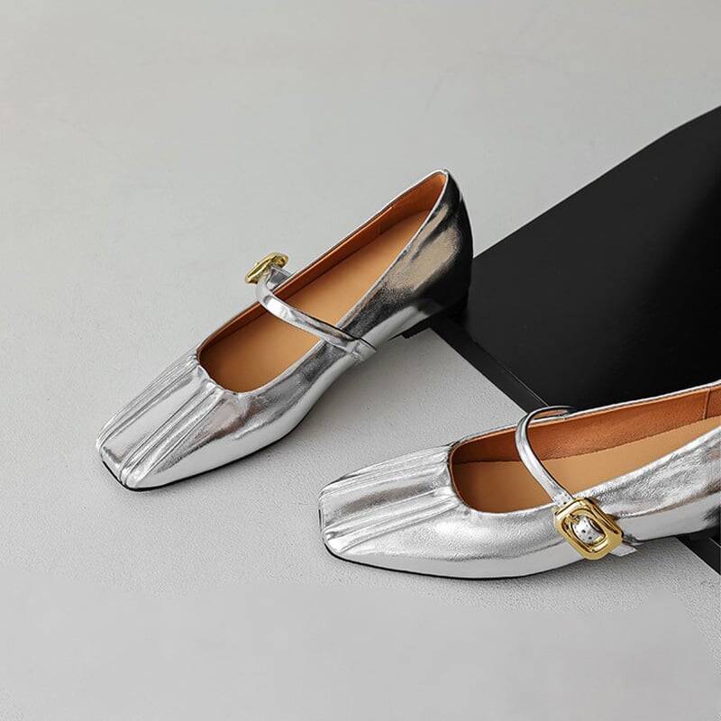 CHIKO Yesenia Square Toe Block Heels Mary Jane Shoes