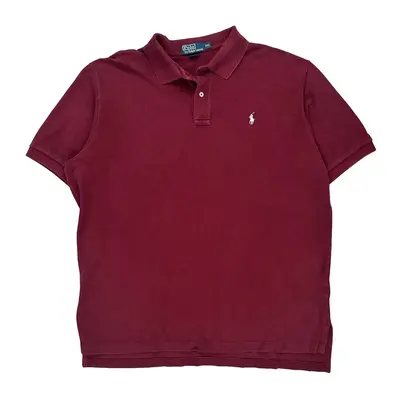Polo By Ralph Lauren Polo Shirt - 2XL Burgundy Cotton