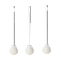 3PCS Silicone Bottle Cleaning Brush with Long Handle, 1 Count Cup Cleaning Brush, Household Kitchen Cleaning Tool for Baby Bo...