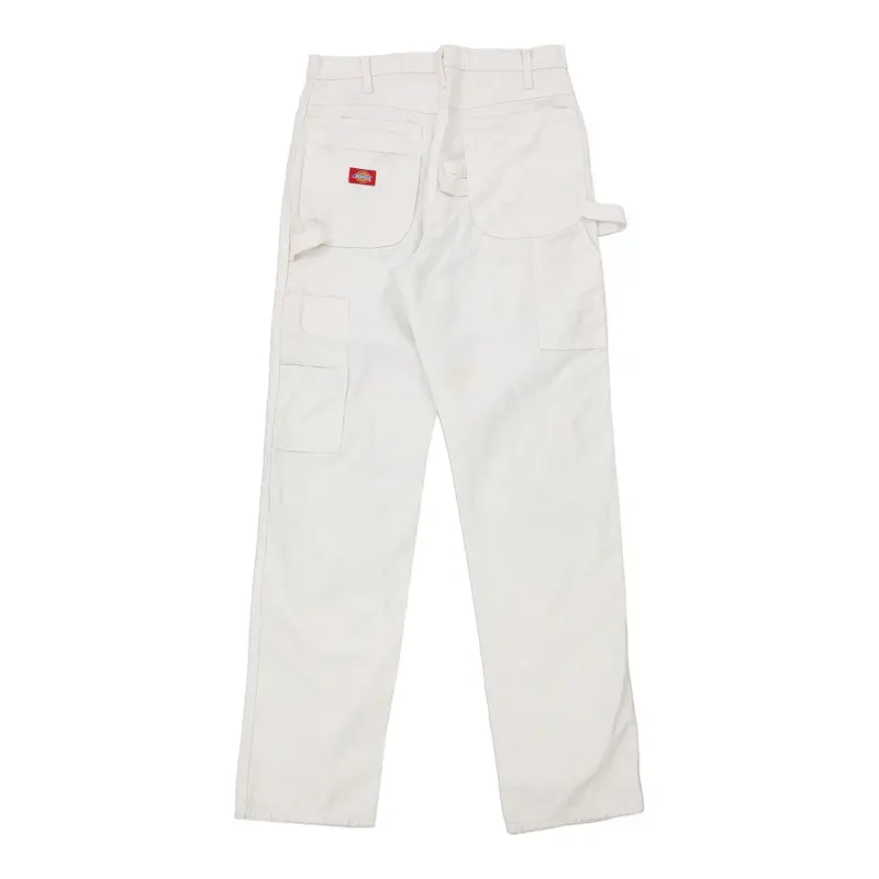 Dickies Carpenter Trousers - 30W 33L White Cotton