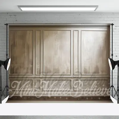 Painted Trim Moulding Cream Retro Wall Backdrop - Aperturee