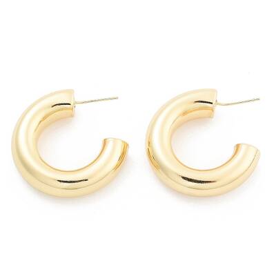 Rack Plating Brass Stud Earrings