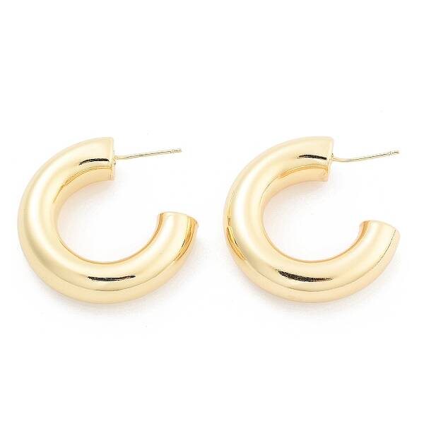 Rack Plating Brass Stud Earrings