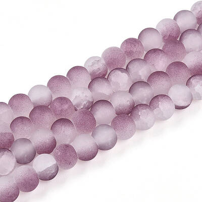Crackle Glass Beads Strands