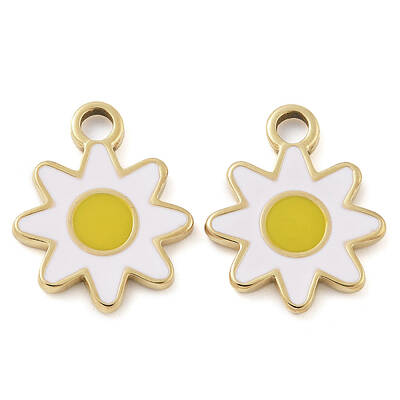 Ion Plating(IP) 304 Stainless Steel Enamel Pendants