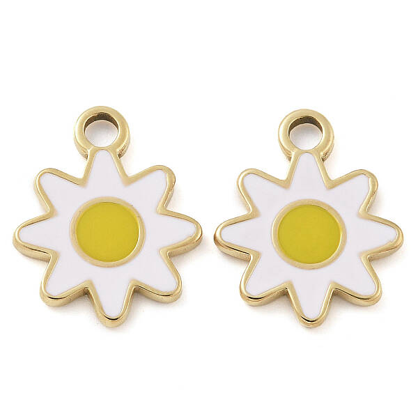 Ion Plating(IP) 304 Stainless Steel Enamel Pendants