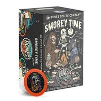 Bones Coffee Company S'morey Time, S'mores and Graham Crackers Flavored Pods | 12ct Kcups Bean Beverage