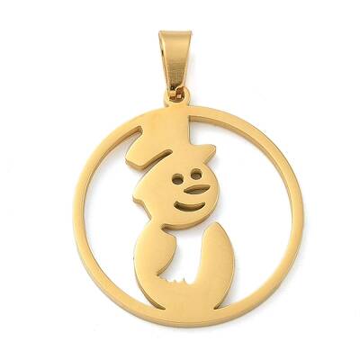 Christmas Theme 304 Stainless Steel Pendants