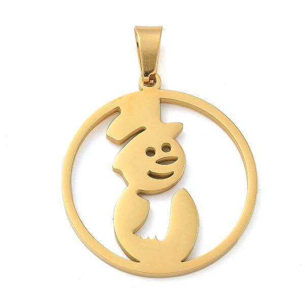 Christmas Theme 304 Stainless Steel Pendants