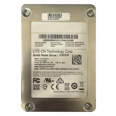 00UP001 Lenovo 256GB Multi-Level Cell SATA 6Gb/s 2.5-Inch Solid State Drive