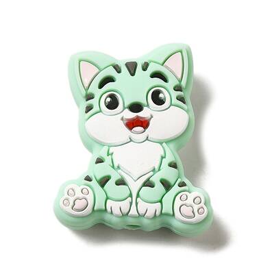 Cat Silicone Focal Beads