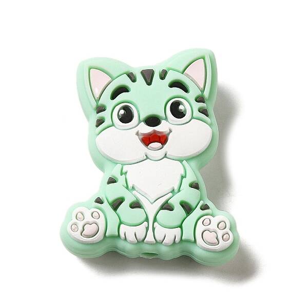 Cat Silicone Focal Beads