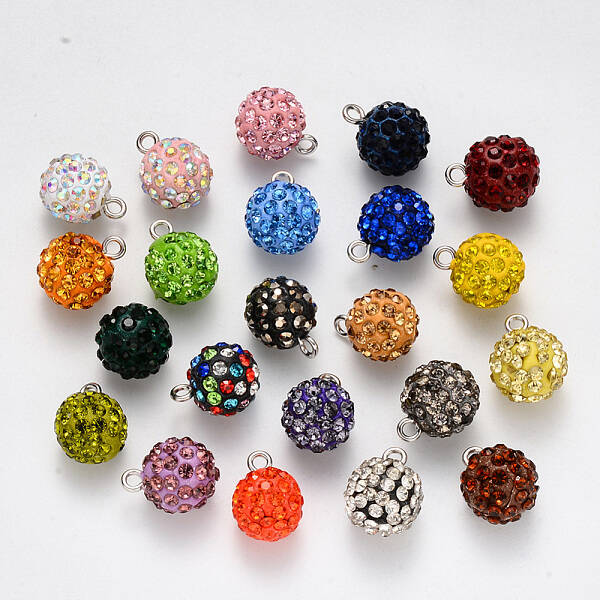 Polymer Clay Rhinestone Charms
