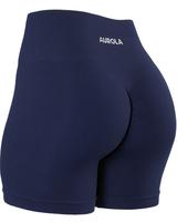 AUROLA Power Scrunch Butt Workout Shorts for Women Seamless Gym Shorts High Waist Tummy Control Yoga Biker Shorts