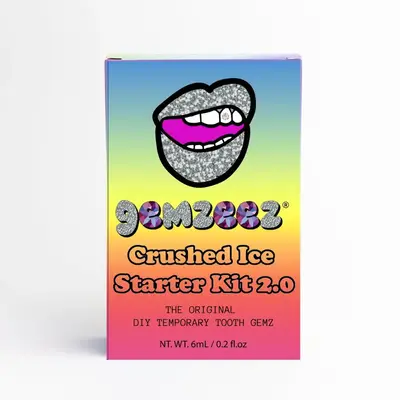 Gemzeez DIY Temporary Tooth Gem Starter Kit Bundle - 1000 Gemz, 4 Microbrush Applicators, White Gemz Pencil Picker, UV Bondin...