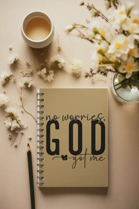 No Worries, God Got Me Prayer Journal