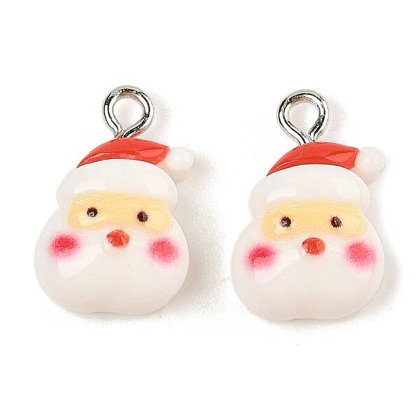 Christmas Theme Opaque Resin Pendants