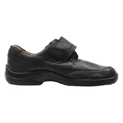 JOMOS Moccasin Shoes Black Leather Mens UK 11