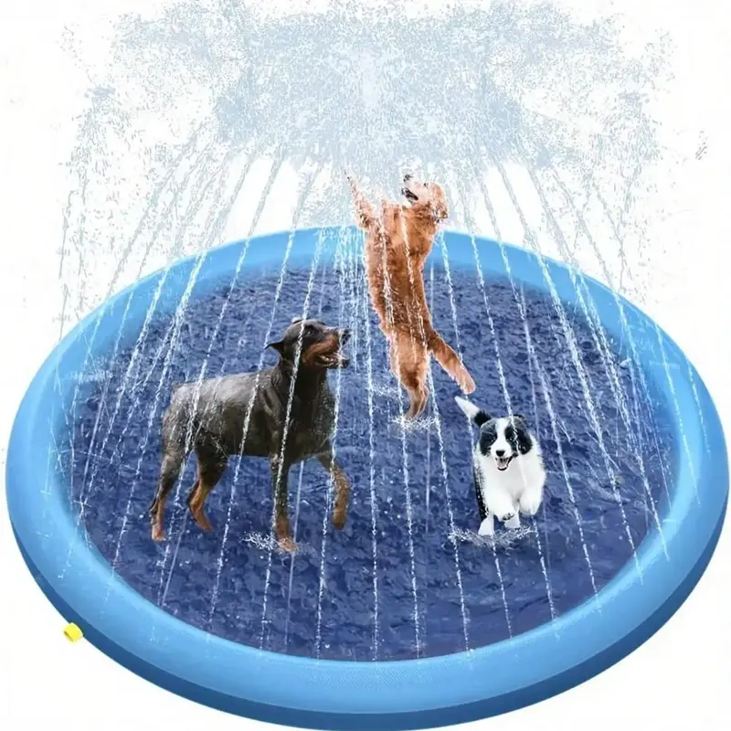 Pet Spray Water Pad, Portable Pet Bath Toy, Pet Bathing Pad, Summer Fun Pet Bathing Toy, Outdoor Playing Toy for Dogs & Cats