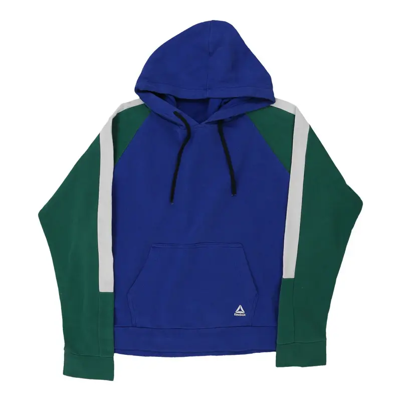 Age 12-14 Reebok Hoodie - Medium Block Colour Cotton Blend