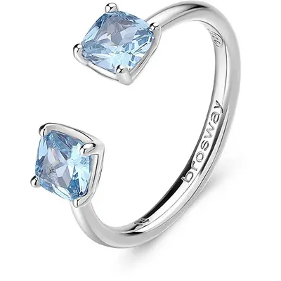Brosway Fancy Cloud Light Blue Silver Ring FCL11 - Circuit: 58 mm