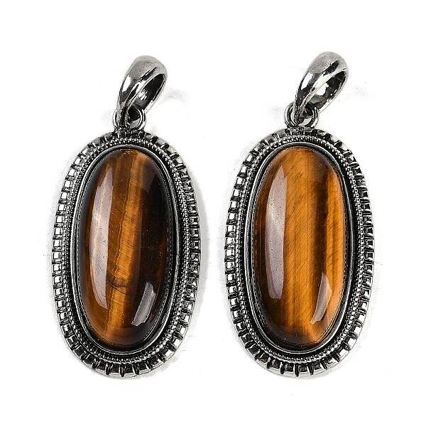 Natural Tiger Eye Pendants