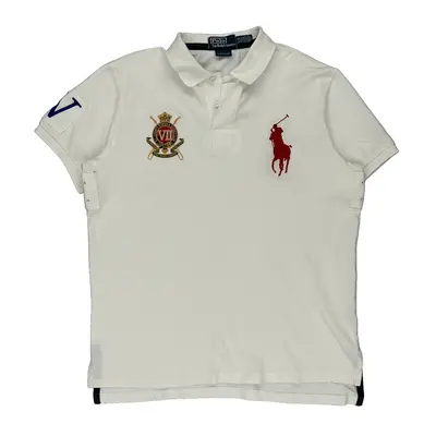 Polo By Ralph Lauren Polo Shirt - Large White Cotton