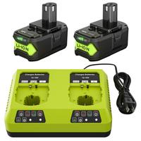 2Pack 7.0A 18V Battery for Ryobi 18V Battery for Ryobi ONE+ 18V Lithium Battery P108 P102 P103 P104 P105 P107 P109 P122 P190 ...