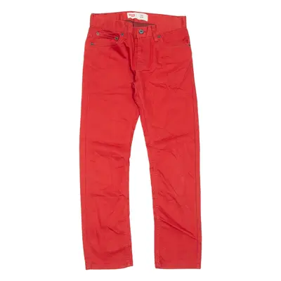 LEVI'S 511 Girls Jeans Red Slim Straight W27 L27