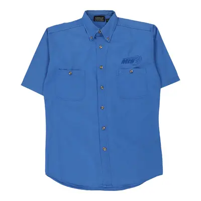 Chase Authentics Short Sleeve Shirt - Medium Blue Cotton