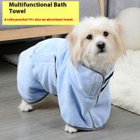 Pet Absorbent Towel Dog Bathrobe Quick-Dry Cat Dog Towel Absorbent Coral Fleece