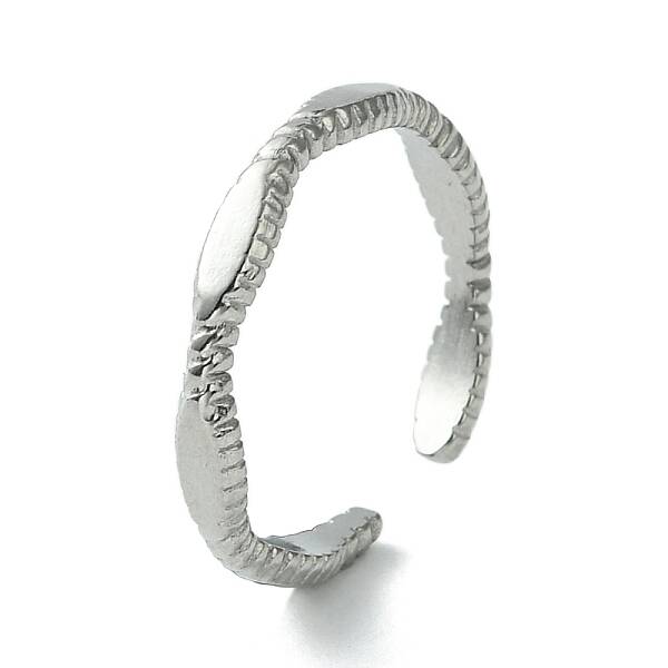 Non-Tarnish 304 Stainless Steel Open Cuff Ring