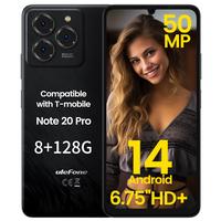 Ulefone Note 20 Pro Unlocked Cell Phones, 4G Smartphones,Android 14 , 6000mAh Mega Battery, 8GB + 128GB, 6.75\
