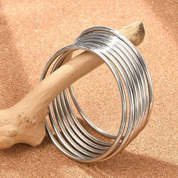 Non-Tarnish Fashion 304 Stainless Steel Buddhist Bangle Sets