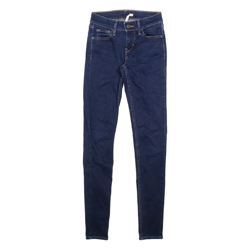 LEVI'S 710 Womens Jeans Blue Slim Skinny W22 L30