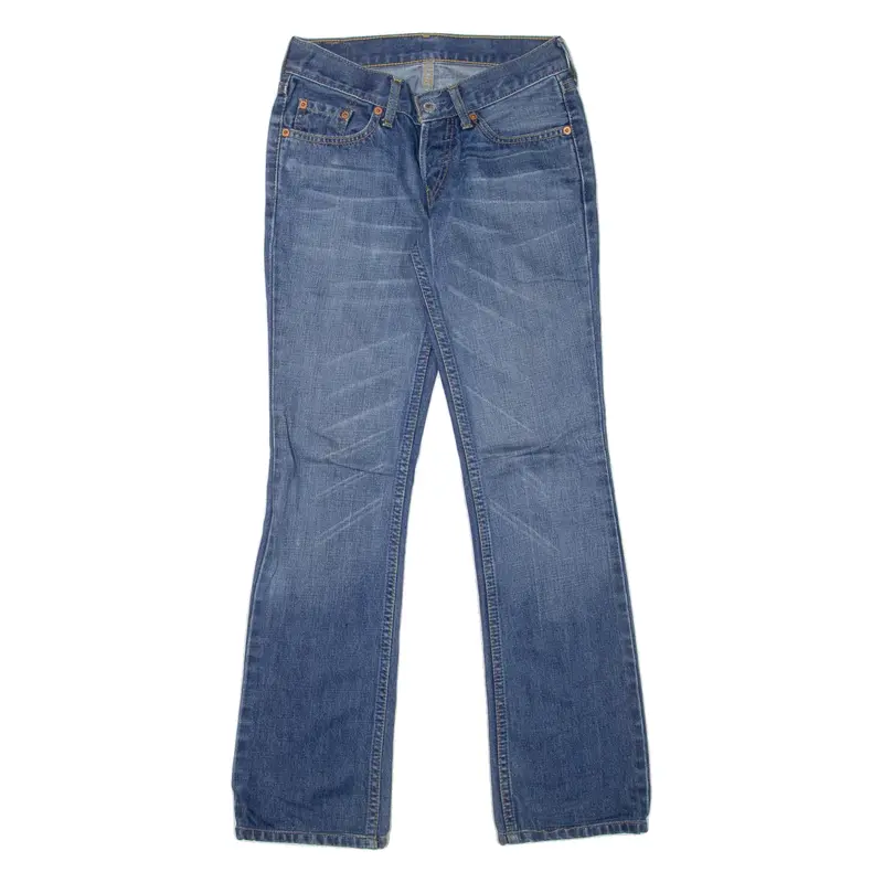 LEVI'S Womens Jeans Blue Regular Bootcut Stone Wash W25 L31
