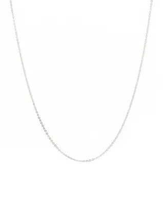 One Love Silver Chain Necklace | Size: Adjustable 14 - 16 inches | Metal Color: Silver